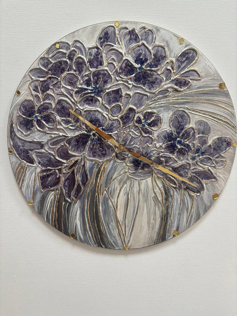 Часы  "Цветочная фантазия"