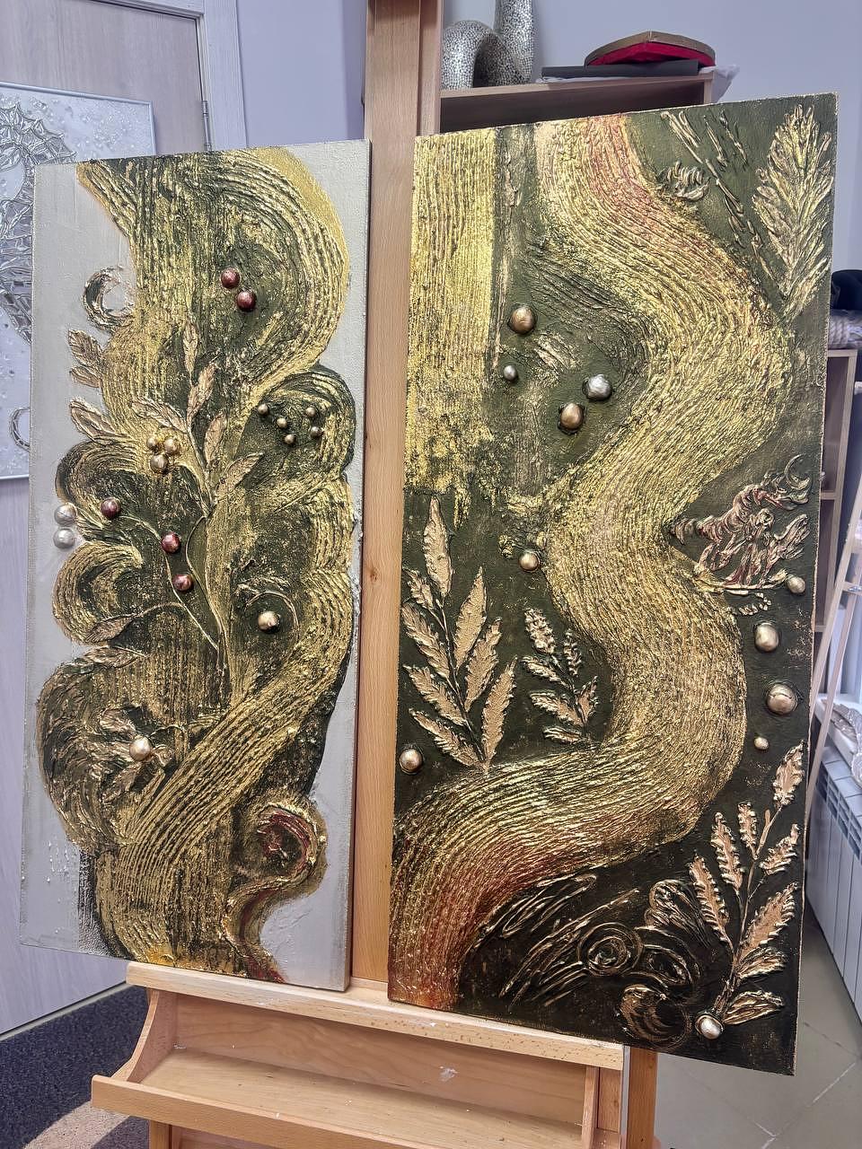 Диптих: «Мысли о хохломе. Абстракция» — 3